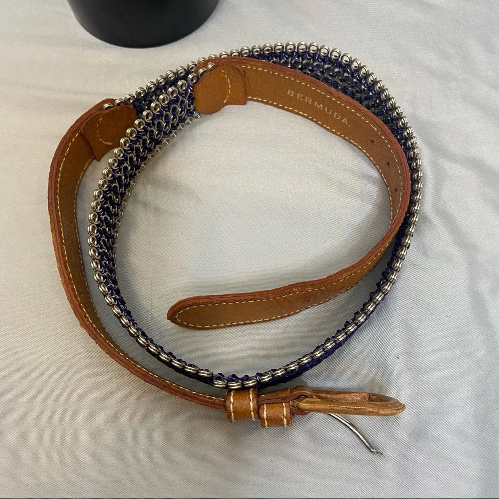 Matin Bermuda blue rope boho XL belt